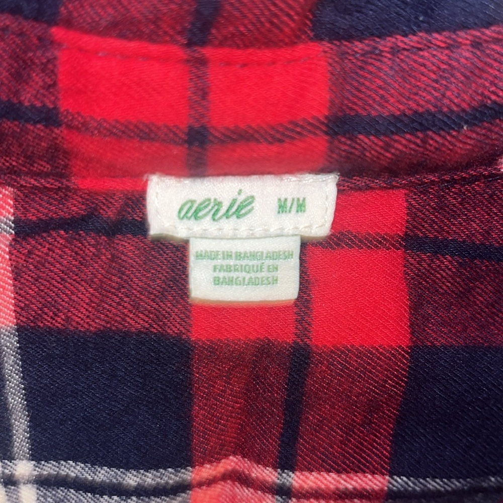 Aerie Plaid Flannel Shirt - Picture 3 of 3